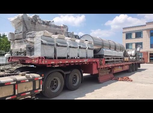 脫油花生生產線設備發貨